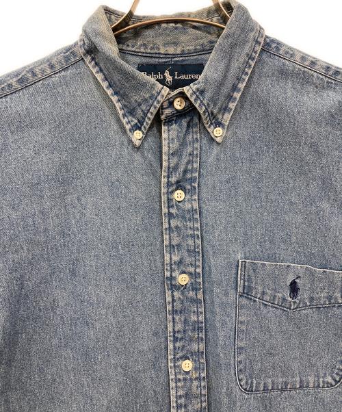 RALPH LAUREN（ラルフローレン）RALPH LAUREN (ラルフローレン) デニムボタンダウンシャツ インディゴ サイズ:Mの古着・服飾アイテム