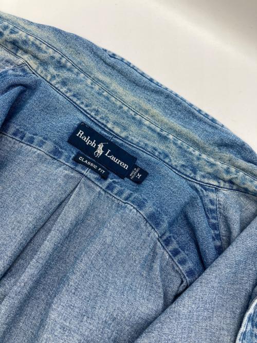 RALPH LAUREN（ラルフローレン）RALPH LAUREN (ラルフローレン) デニムボタンダウンシャツ インディゴ サイズ:Mの古着・服飾アイテム