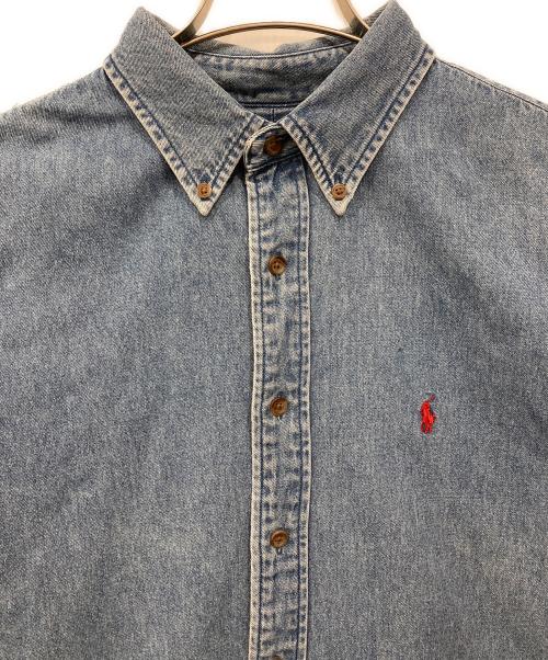 RALPH LAUREN SPORT（ラルフローレン スポーツ）RALPH LAUREN SPORT (ラルフローレン スポーツ) デニムボタンダウンシャツ インディゴ サイズ:14の古着・服飾アイテム