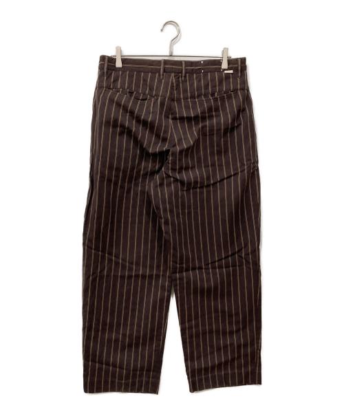 FARAH（ファーラー）FARAH (ファーラー) ストライプパンツ ブラウン サイズ:W34の古着・服飾アイテム