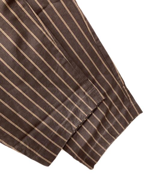 FARAH（ファーラー）FARAH (ファーラー) ストライプパンツ ブラウン サイズ:W34の古着・服飾アイテム