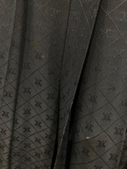 CELINE（セリーヌ）CELINE (セリーヌ) マカダム柄スカートセットアップ ネイビー サイズ:38の古着・服飾アイテム