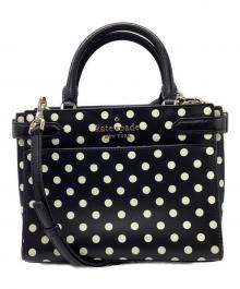 Kate Spade（ケイトスペード）の古着「2WAYバッグ」｜ブラック×ホワイト