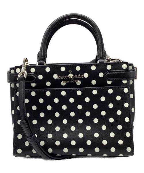 Kate Spade（ケイトスペード）Kate Spade (ケイトスペード) 2WAYバッグ ブラック×ホワイトの古着・服飾アイテム