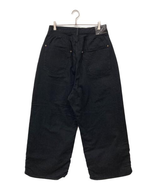 refomed（リフォメッド）refomed (リフォメッド) フレッシュマンデニムワイドパンツ ブラック サイズ:3の古着・服飾アイテム