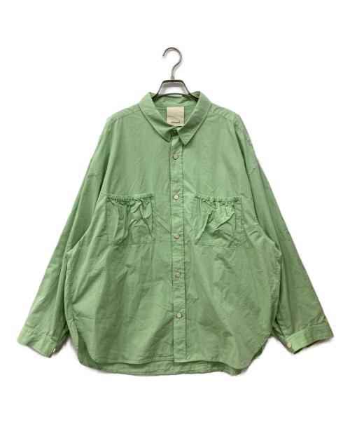refomed（リフォメッド）refomed (リフォメッド) リストパッチワイドシャツ グリーン サイズ:2の古着・服飾アイテム