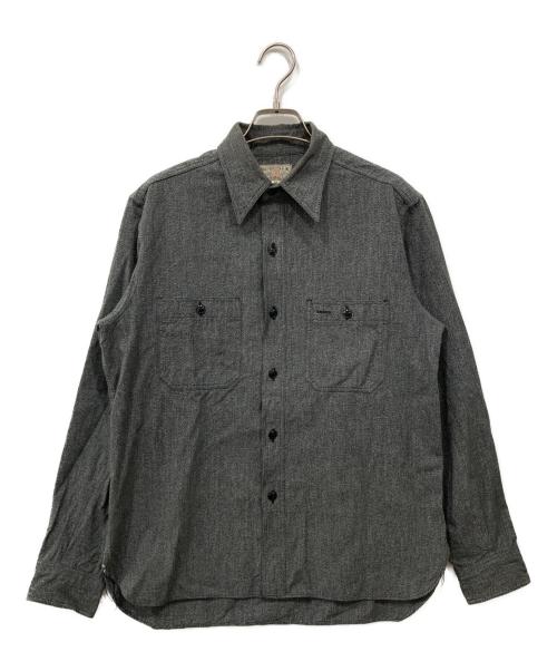 BUZZ RICKSON'S（バズリクソンズ）Buzz Rickson's (バズリクソンズ) ワークシャツ グレー サイズ:SIZE 14-14 1/2の古着・服飾アイテム