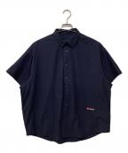 LOTTOロット）の古着「4WAYストレッチナイロンシャツ」｜ネイビー