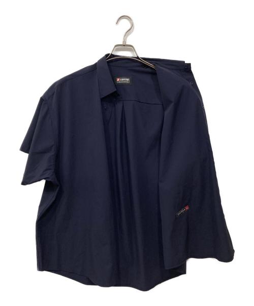LOTTO（ロット）LOTTO (ロット) 4WAYストレッチナイロンシャツ ネイビー サイズ:Mの古着・服飾アイテム