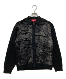 SUPREME（シュプリーム）の古着「フェイクファージップアップカーディガン」｜ブラック