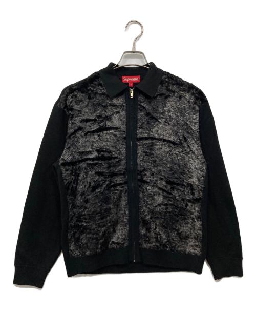 SUPREME（シュプリーム）Supreme (シュプリーム) フェイクファージップアップカーディガン ブラック サイズ:Sの古着・服飾アイテム