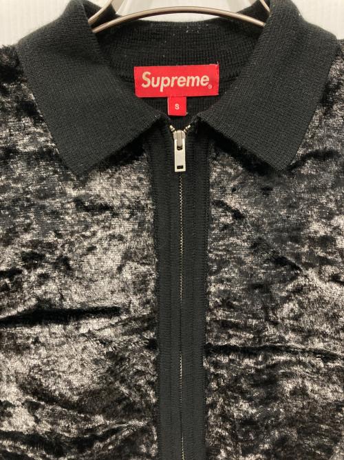 SUPREME（シュプリーム）Supreme (シュプリーム) フェイクファージップアップカーディガン ブラック サイズ:Sの古着・服飾アイテム