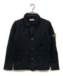 STONE ISLAND（ストーンアイランド）の古着「ウールニットジャケット」｜ブラック
