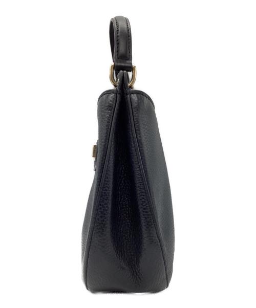 FURLA（フルラ）FURLA (フルラ) アフロディーテ レザー ショルダーバッグ ブラックの古着・服飾アイテム