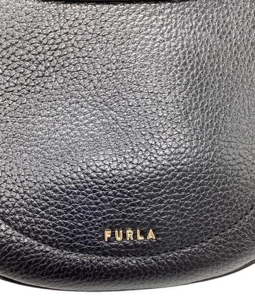 FURLA（フルラ）FURLA (フルラ) アフロディーテ レザー ショルダーバッグ ブラックの古着・服飾アイテム