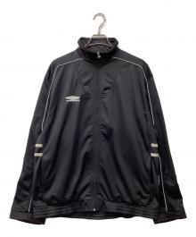 UMBRO（アンブロ）の古着「ロゴ刺繍トラックジャケット」｜ブラック