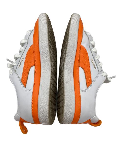 PUMA（プーマ）PUMA (プーマ) PRONOUNCE (プロナウンス) スニーカー ホワイト×オレンジ サイズ:SIZE 24cmの古着・服飾アイテム