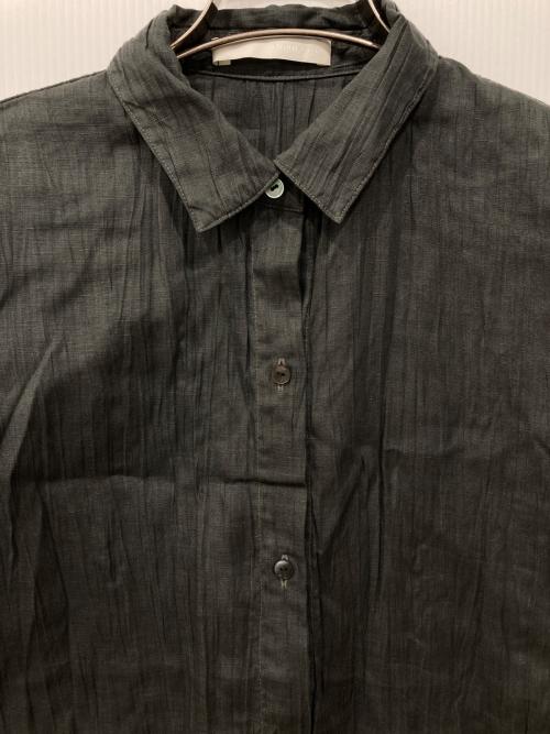 evam eva（エヴァムエヴァ）evam eva (エヴァムエヴァ) リネングラデーションシャツ グレー サイズ:Mの古着・服飾アイテム