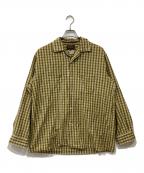 BEAMS PLUSビームスプラス）の古着「Open Collar 80/2 Madrasシャツ」｜カーキ