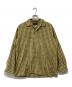 BEAMS PLUS（ビームスプラス）の古着「Open Collar 80/2 Madrasシャツ」｜カーキ