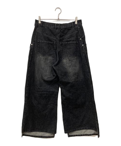 Knuth Marf（クヌースマーフ）Knuth Marf (クヌースマーフ) リップドバギーデニムパンツ グレー サイズ:XSの古着・服飾アイテム