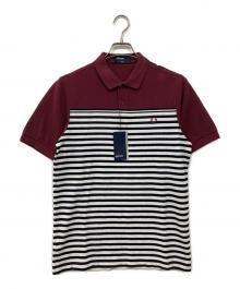 FRED PERRY（フレッドペリー）の古着「ポロシャツ」｜ボルドー×ホワイト
