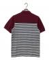 FRED PERRY (フレッドペリー) ポロシャツ ボルドー×ホワイト サイズ:M 未使用品：5000円