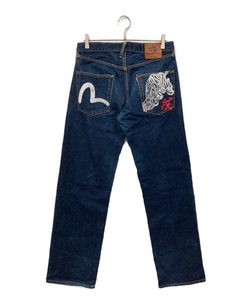 EVISU（エヴィス）EVISU (エヴィス) カモメプリントデニムパンツ インディゴ サイズ:SIZE 81cm (W32)の古着・服飾アイテム