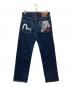 EVISU (エヴィス) カモメプリントデニムパンツ インディゴ サイズ:SIZE 81cm (W32)：7000円