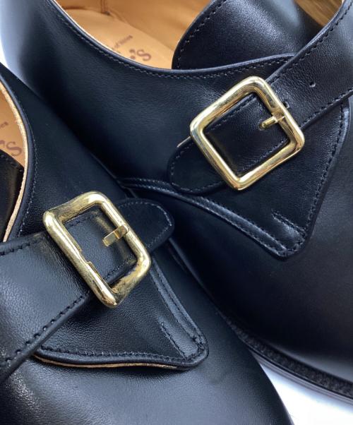 Tricker's（トリッカーズ）Tricker's (トリッカーズ) モンクストラップシューズ ブラック サイズ:9 1/2の古着・服飾アイテム