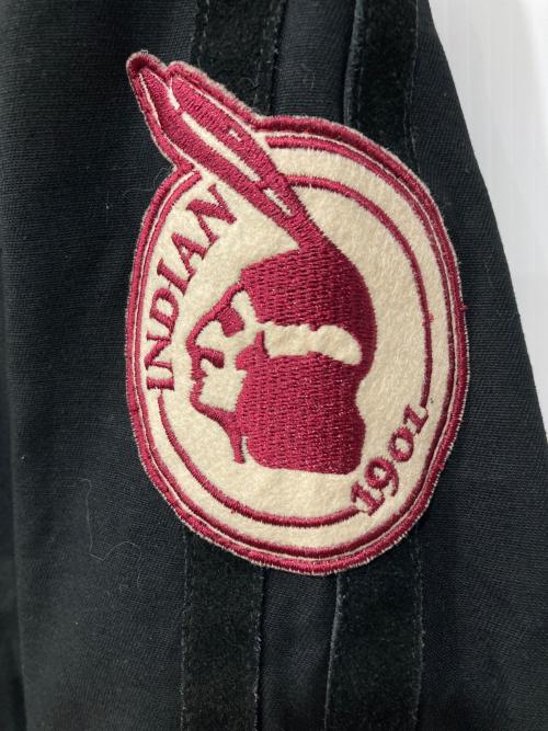 INDIAN MOTORCYCLE（インディアンモーターサイクル）INDIAN MOTORCYCLE (インディアンモーターサイクル) 刺繍ジャケット ブラック サイズ:LLWの古着・服飾アイテム