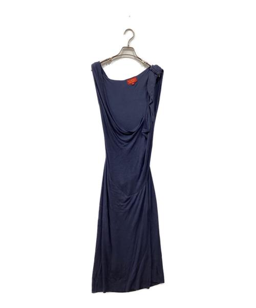 Vivienne Westwood RED LABEL（ヴィヴィアンウエストウッドレッドレーベル）Vivienne Westwood RED LABEL (ヴィヴィアンウエストウッドレッドレーベル) ノースリーブニットワンピース ブルー サイズ:Sの古着・服飾アイテム