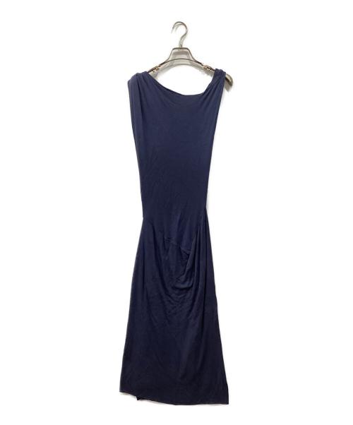 Vivienne Westwood RED LABEL（ヴィヴィアンウエストウッドレッドレーベル）Vivienne Westwood RED LABEL (ヴィヴィアンウエストウッドレッドレーベル) ノースリーブニットワンピース ブルー サイズ:Sの古着・服飾アイテム