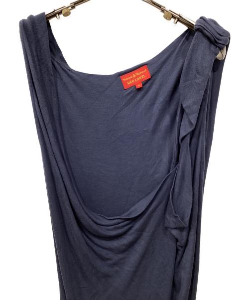 Vivienne Westwood RED LABEL（ヴィヴィアンウエストウッドレッドレーベル）Vivienne Westwood RED LABEL (ヴィヴィアンウエストウッドレッドレーベル) ノースリーブニットワンピース ブルー サイズ:Sの古着・服飾アイテム