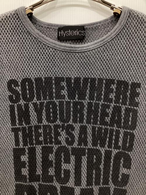 hysterics（ヒステリックス）hysterics (ヒステリックス) ノースリーブメッシュカットソー グレー サイズ:Freeの古着・服飾アイテム