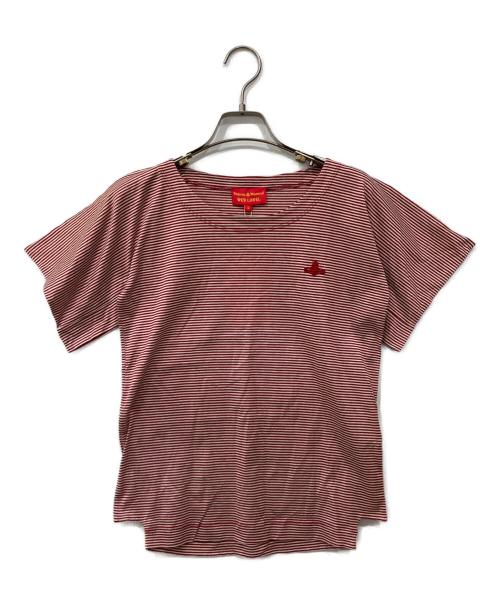 Vivienne Westwood RED LABEL（ヴィヴィアンウエストウッドレッドレーベル）Vivienne Westwood RED LABEL (ヴィヴィアンウエストウッドレッドレーベル) ボーダーカットソー ホワイト×レッド サイズ:Sの古着・服飾アイテム