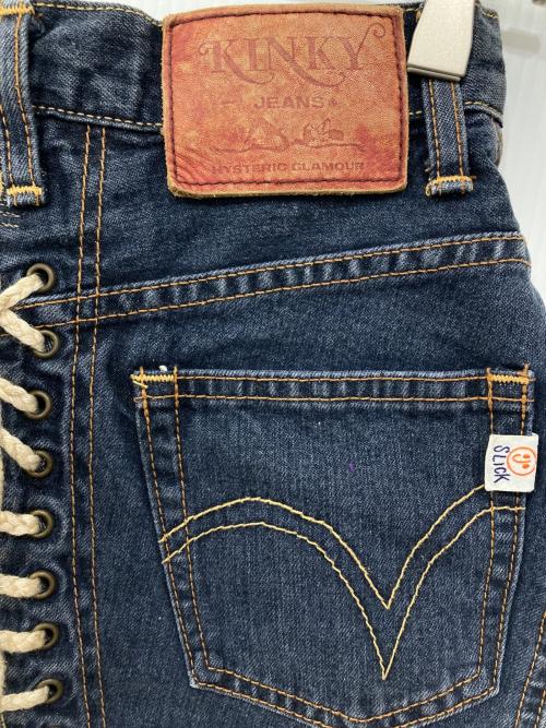 Hysteric Glamour（ヒステリックグラマー）Hysteric Glamour (ヒステリックグラマー) レースアップデニムミニスカート インディゴ サイズ:Freeの古着・服飾アイテム