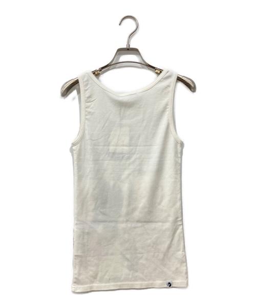 Hysteric Glamour（ヒステリックグラマー）Hysteric Glamour (ヒステリックグラマー) ノースリーブカットソー ホワイト サイズ:FREEの古着・服飾アイテム