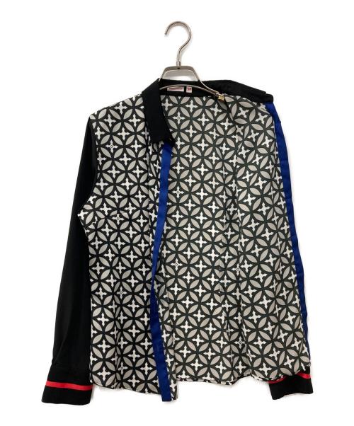 DRESSTERIOR（ドレステリア）DRESSTERIOR (ドレステリア) オーバーラップサークルシャツ ブラック×ホワイト サイズ:38の古着・服飾アイテム