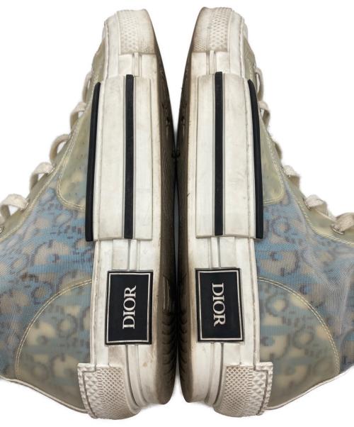 Dior（ディオール）DIOR (ディオール) B23 オブリーク ハイトップスニーカー ブルー サイズ:41の古着・服飾アイテム