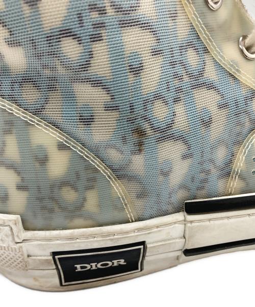 Dior（ディオール）DIOR (ディオール) B23 オブリーク ハイトップスニーカー ブルー サイズ:41の古着・服飾アイテム