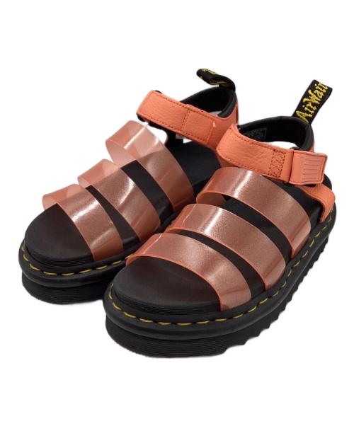Dr.Martens（ドクターマーチン）Dr.Martens (ドクターマーチン) グリッターサンダル ブラック×オレンジ サイズ:UK3の古着・服飾アイテム