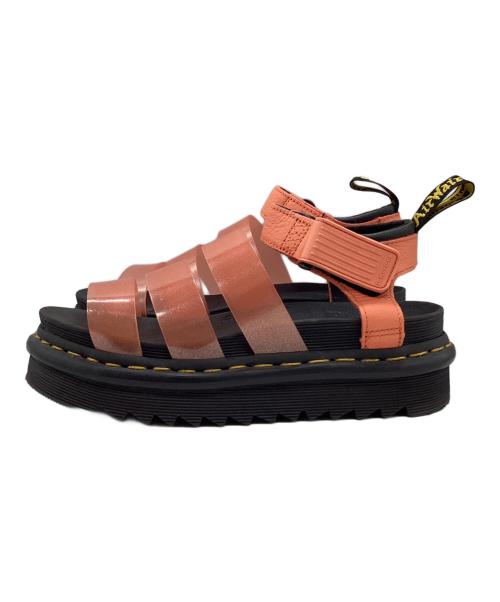 Dr.Martens（ドクターマーチン）Dr.Martens (ドクターマーチン) グリッターサンダル ブラック×オレンジ サイズ:UK3の古着・服飾アイテム