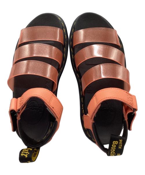 Dr.Martens（ドクターマーチン）Dr.Martens (ドクターマーチン) グリッターサンダル ブラック×オレンジ サイズ:UK3の古着・服飾アイテム