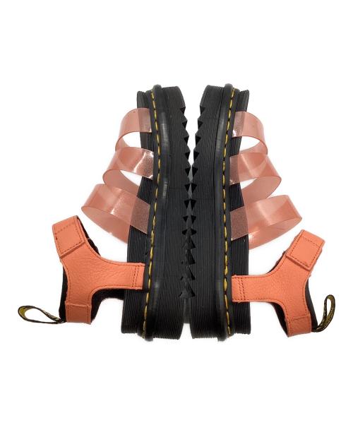 Dr.Martens（ドクターマーチン）Dr.Martens (ドクターマーチン) グリッターサンダル ブラック×オレンジ サイズ:UK3の古着・服飾アイテム