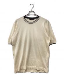 DOLCE & GABBANA（ドルチェ＆ガッバーナ）の古着「カシミヤ半袖ニット」｜アイボリー