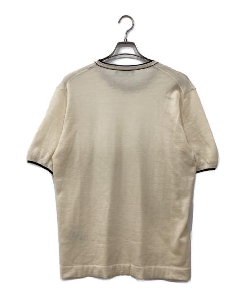 DOLCE & GABBANA（ドルチェ＆ガッバーナ）DOLCE & GABBANA (ドルチェ＆ガッバーナ) カシミヤ半袖ニット アイボリー サイズ:50の古着・服飾アイテム