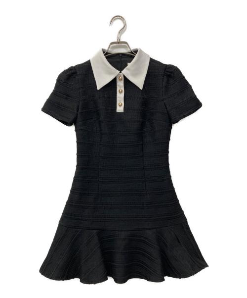 M ME EME（エムミーエメ）m me eme (エムミーエメ) 金釦シャツワンピース ブラック サイズ:Fの古着・服飾アイテム