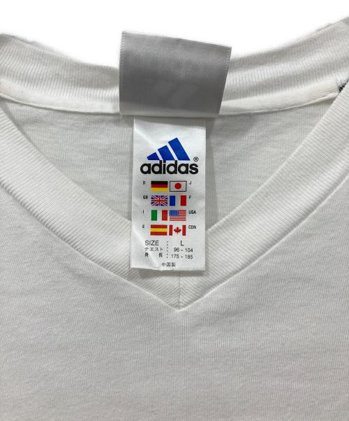 adidas（アディダス）adidas (アディダス) Tシャツ ホワイト サイズ:Lの古着・服飾アイテム
