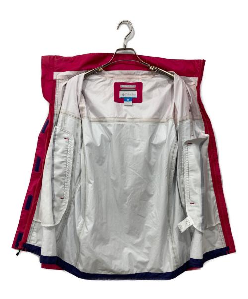 Columbia（コロンビア）Columbia (コロンビア) シンプソンサンクチュアリウィメンズレインスーツ ピンク×ネイビー サイズ:Lの古着・服飾アイテム